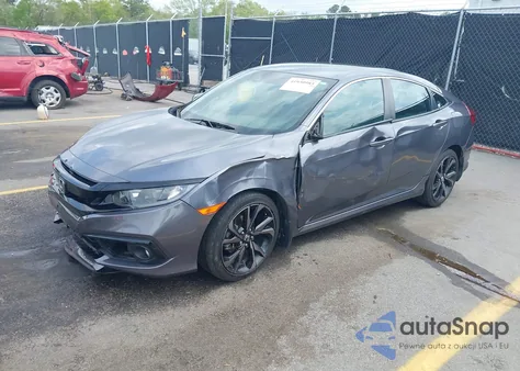 2020 Honda Civic Sport z USA, uszkodzony, nr VIN 2HGFC2F80LH565926